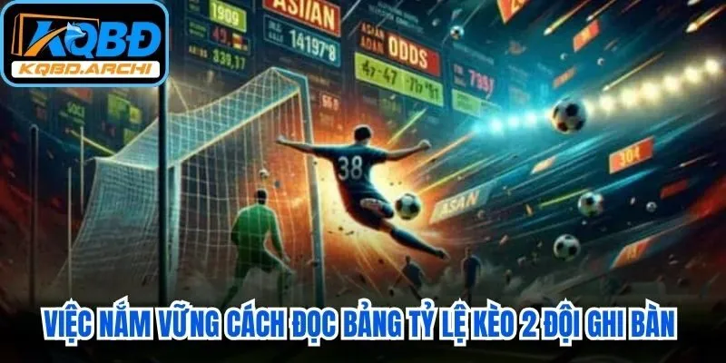Việc nắm vững cách đọc bảng tỷ lệ kèo 2 đội ghi bàn là kỹ năng sống còn